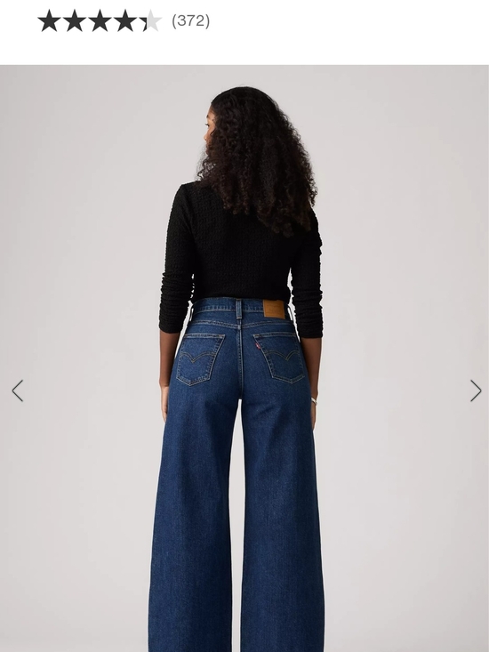 Levi's Denim - Levi's Dark Blue Wide-Leg High-Rise Women's Jeans 33x32 Nwt